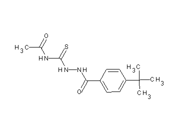 N-{[2-(4-tert-butylbenzoyl)hydrazino]carbonothioyl}acetamide - Click Image to Close