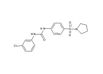 N-(3-chlorophenyl)-N'-[4-(1-pyrrolidinylsulfonyl)phenyl]urea - Click Image to Close