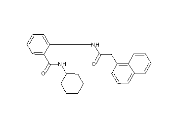 N-cyclohexyl-2-[(1-naphthylacetyl)amino]benzamide - Click Image to Close