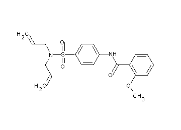 N-{4-[(diallylamino)sulfonyl]phenyl}-2-methoxybenzamide - Click Image to Close