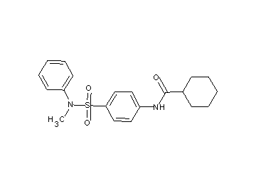 N-(4-{[methyl(phenyl)amino]sulfonyl}phenyl)cyclohexanecarboxamide - Click Image to Close