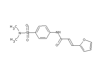 N-{4-[(dimethylamino)sulfonyl]phenyl}-3-(2-furyl)acrylamide - Click Image to Close