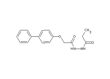 N'-[2-(4-biphenylyloxy)acetyl]propanohydrazide - Click Image to Close