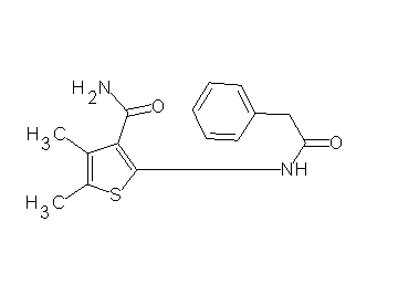 4,5-dimethyl-2-[(phenylacetyl)amino]-3-thiophenecarboxamide - Click Image to Close
