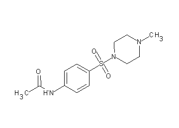 N-{4-[(4-methyl-1-piperazinyl)sulfonyl]phenyl}acetamide