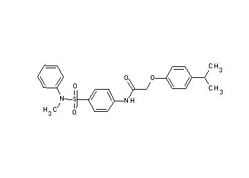 2-(4-isopropylphenoxy)-N-(4-{[methyl(phenyl)amino]sulfonyl}phenyl)acetamide - Click Image to Close