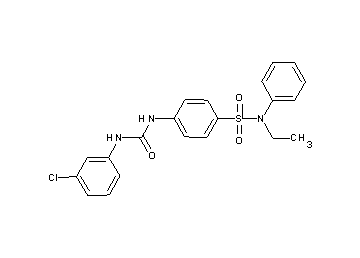 4-({[(3-chlorophenyl)amino]carbonyl}amino)-N-ethyl-N-phenylbenzenesulfonamide - Click Image to Close