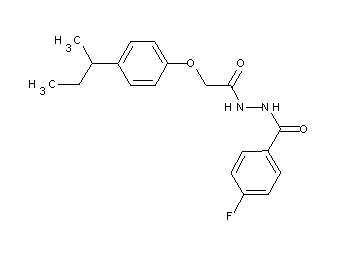 N'-[(4-sec-butylphenoxy)acetyl]-4-fluorobenzohydrazide - Click Image to Close