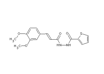 N'-[3-(3,4-dimethoxyphenyl)acryloyl]-2-thiophenecarbohydrazide - Click Image to Close