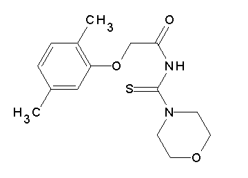 2-(2,5-dimethylphenoxy)-N-(4-morpholinylcarbonothioyl)acetamide - Click Image to Close
