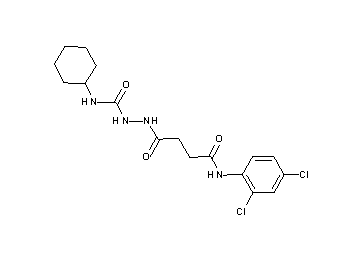 N-cyclohexyl-2-{4-[(2,4-dichlorophenyl)amino]-4-oxobutanoyl}hydrazinecarboxamide - Click Image to Close