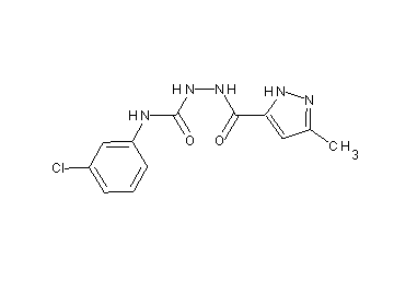 N-(3-chlorophenyl)-2-[(3-methyl-1H-pyrazol-5-yl)carbonyl]hydrazinecarboxamide