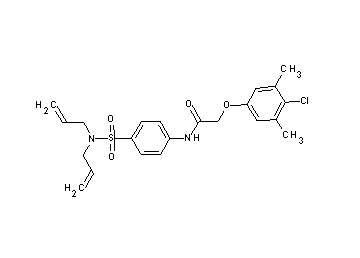 2-(4-chloro-3,5-dimethylphenoxy)-N-{4-[(diallylamino)sulfonyl]phenyl}acetamide - Click Image to Close