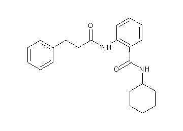 N-cyclohexyl-2-[(3-phenylpropanoyl)amino]benzamide - Click Image to Close