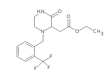 ethyl {3-oxo-1-[2-(trifluoromethyl)benzyl]-2-piperazinyl}acetate - Click Image to Close