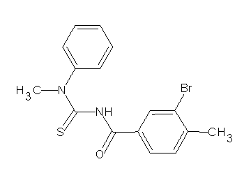 3-bromo-4-methyl-N-{[methyl(phenyl)amino]carbonothioyl}benzamide - Click Image to Close