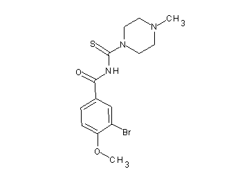 3-bromo-4-methoxy-N-[(4-methyl-1-piperazinyl)carbonothioyl]benzamide - Click Image to Close