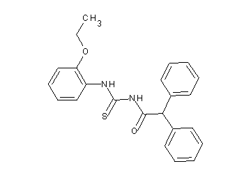 N-{[(2-ethoxyphenyl)amino]carbonothioyl}-2,2-diphenylacetamide - Click Image to Close