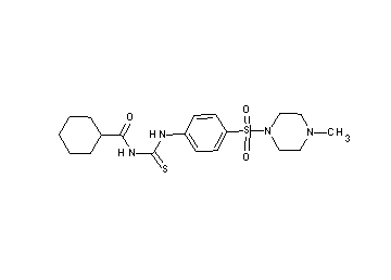 N-[({4-[(4-methyl-1-piperazinyl)sulfonyl]phenyl}amino)carbonothioyl]cyclohexanecarboxamide - Click Image to Close