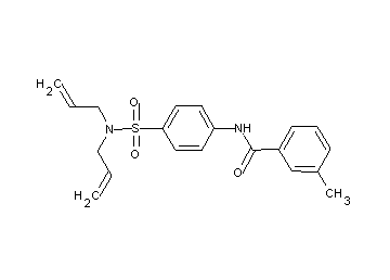 N-{4-[(diallylamino)sulfonyl]phenyl}-3-methylbenzamide - Click Image to Close