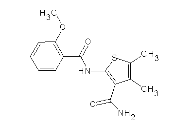2-[(2-methoxybenzoyl)amino]-4,5-dimethyl-3-thiophenecarboxamide - Click Image to Close