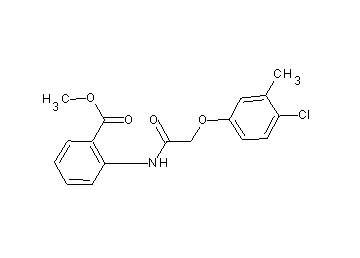 methyl 2-{[(4-chloro-3-methylphenoxy)acetyl]amino}benzoate - Click Image to Close