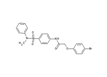 2-(4-bromophenoxy)-N-(4-{[methyl(phenyl)amino]sulfonyl}phenyl)acetamide - Click Image to Close