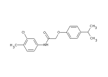 N-(3-chloro-4-methylphenyl)-2-(4-isopropylphenoxy)acetamide - Click Image to Close