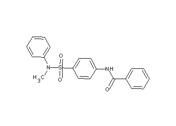 N-(4-{[methyl(phenyl)amino]sulfonyl}phenyl)benzamide