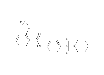 2-methoxy-N-[4-(1-piperidinylsulfonyl)phenyl]benzamide - Click Image to Close