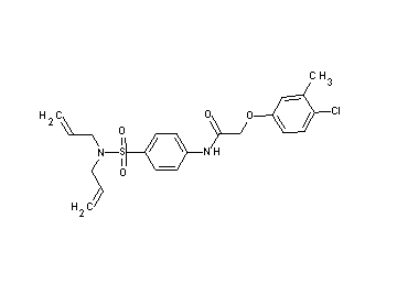 2-(4-chloro-3-methylphenoxy)-N-{4-[(diallylamino)sulfonyl]phenyl}acetamide - Click Image to Close