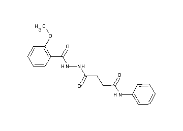 4-[2-(2-methoxybenzoyl)hydrazino]-4-oxo-N-phenylbutanamide - Click Image to Close