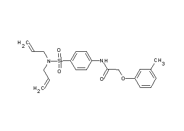 N-{4-[(diallylamino)sulfonyl]phenyl}-2-(3-methylphenoxy)acetamide - Click Image to Close