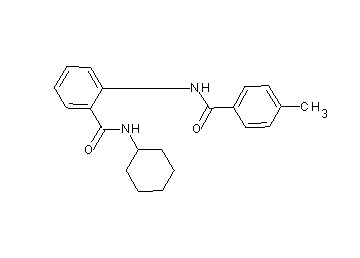 N-cyclohexyl-2-[(4-methylbenzoyl)amino]benzamide - Click Image to Close