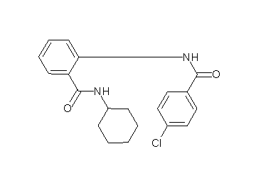 2-[(4-chlorobenzoyl)amino]-N-cyclohexylbenzamide - Click Image to Close