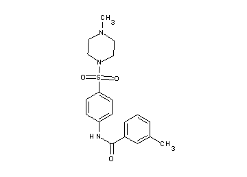 3-methyl-N-{4-[(4-methyl-1-piperazinyl)sulfonyl]phenyl}benzamide - Click Image to Close