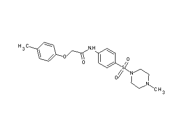 2-(4-methylphenoxy)-N-{4-[(4-methyl-1-piperazinyl)sulfonyl]phenyl}acetamide - Click Image to Close