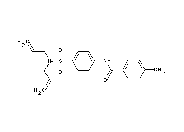 N-{4-[(diallylamino)sulfonyl]phenyl}-4-methylbenzamide - Click Image to Close