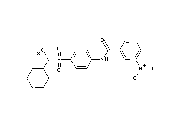 N-(4-{[cyclohexyl(methyl)amino]sulfonyl}phenyl)-3-nitrobenzamide - Click Image to Close