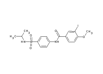 3-iodo-N-{4-[(isopropylamino)sulfonyl]phenyl}-4-methoxybenzamide - Click Image to Close