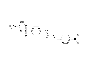 N-{4-[(isopropylamino)sulfonyl]phenyl}-2-(4-nitrophenoxy)acetamide - Click Image to Close