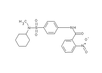 N-(4-{[cyclohexyl(methyl)amino]sulfonyl}phenyl)-2-nitrobenzamide - Click Image to Close