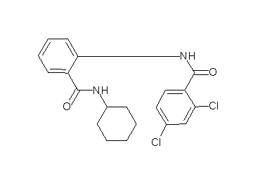2,4-dichloro-N-{2-[(cyclohexylamino)carbonyl]phenyl}benzamide - Click Image to Close