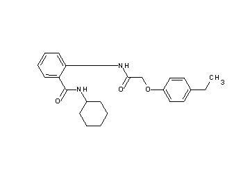 N-cyclohexyl-2-{[(4-ethylphenoxy)acetyl]amino}benzamide - Click Image to Close