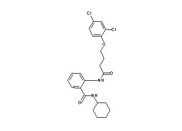 N-cyclohexyl-2-{[4-(2,4-dichlorophenoxy)butanoyl]amino}benzamide - Click Image to Close