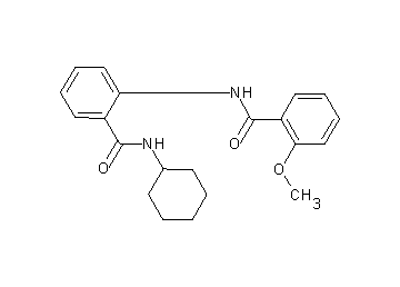 N-{2-[(cyclohexylamino)carbonyl]phenyl}-2-methoxybenzamide - Click Image to Close