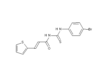 N-{[(4-bromophenyl)amino]carbonothioyl}-3-(2-thienyl)acrylamide - Click Image to Close