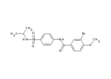 3-bromo-N-{4-[(isopropylamino)sulfonyl]phenyl}-4-methoxybenzamide - Click Image to Close