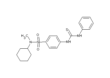 4-[(anilinocarbonothioyl)amino]-N-cyclohexyl-N-methylbenzenesulfonamide - Click Image to Close