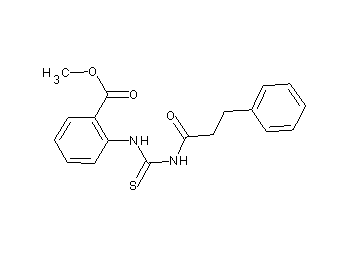 methyl 2-({[(3-phenylpropanoyl)amino]carbonothioyl}amino)benzoate - Click Image to Close